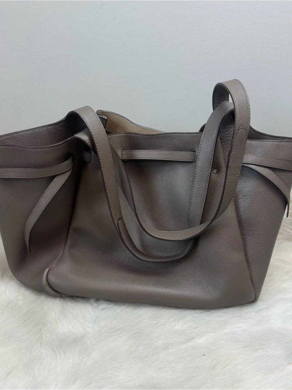 Tory Burch Large Romy Tote in Wild Mushroom